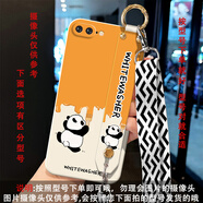 尤思時(shí)適用蘋果7Plus手機(jī)殼8Plus支架保護(hù)殼卡通小熊蘋果6Splus手機(jī)殼女款斜挎掛脖背帶軟硅膠防摔保護(hù)套 古董白-刷墻熊貓白【背帶+屏幕軟膜】 其他品牌型號(hào)聯(lián)系客服備注