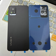 vivoS9原裝玻璃后蓋s7t手機后蓋玻璃外殼s9e電池蓋板拆機后屏 S7/S7T爵士黑帶鏡框 精品原材料