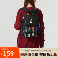 Jordan男女喬丹 聚酯纖維 書包背包 字母印花 雙肩包DV5304-016黑 均碼