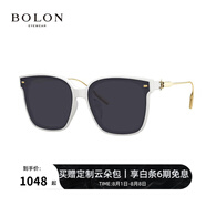 BOLON暴龍眼鏡THE OWNER聯(lián)名款太陽鏡經(jīng)典潮流方框韓版墨鏡BL3067 C04-紫灰色
