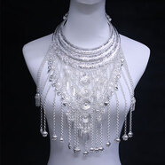 新款苗族項圈苗銀項鏈貴州廣西云南少數民族飾品圍脖舞臺飾品夸張 款式3