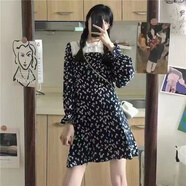 酈狼許棋杏格子裙a字半身裙紅色復(fù)古接頭百褶新款高腰中長直筒顯瘦中 6804 S