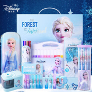 迪士尼（Disney）文具套裝 艾莎公主繪畫學(xué)生文具禮盒72件套 小學(xué)生學(xué)習(xí)獎品開學(xué)大禮包生日禮物女孩禮品