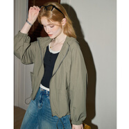 庫恩瑪維（KUHNMARVIN）戶(hù)外機能風(fēng)長(cháng)袖短外套女2025年夏新款防蚊插肩袖涼感上衣K36980 煙灰綠 L