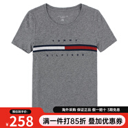 Tommy Hilfiger湯米女裝 歐美經(jīng)典款女士圓領(lǐng)短袖T恤七夕情人節 037淺灰 L