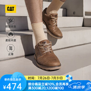CAT卡特休閑皮鞋男士復(fù)古工裝輕戶外軟牛皮防滑通勤鞋P725212N3AMC29 淺褐 42