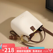 viney牛皮包包女包品牌水桶包輕奢單肩斜挎包生日七夕情人節(jié)禮物送女友