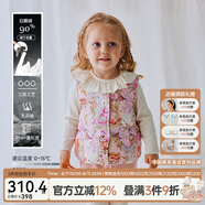 OAK FAMILY兒童羽絨馬甲女童加厚羽絨背心嬰幼兒雙面馬甲 魔法森林 【90%白鵝絨】 90 cm