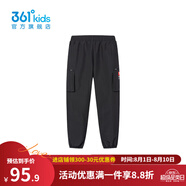 361°【商場(chǎng)同款】童裝男童棉褲2023年冬季新款中大童保暖梭織棉褲子 經(jīng)典黑 130