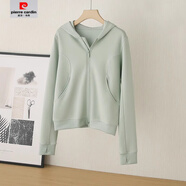 皮爾卡丹（pierre cardin）爆顯瘦好穿到哭連帽衛衣外套+直筒衛褲/套裝女2025春秋款春季女 漫波衛衣 S