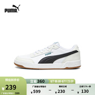 彪馬（PUMA）官方 男女同款情侶輕便經(jīng)典簡約休閑百搭潮流板鞋 CARACAL 369863 白-米白色-黑色-44 45
