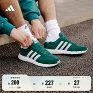 adidas RUN 60s 2.0復(fù)古休閑舒適跑步鞋男女阿迪達(dá)斯官方輕運動 森林綠/白色/金屬灰 42