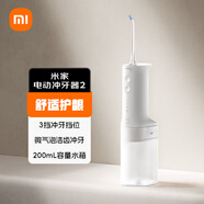 小米（MI） 米家電動(dòng)沖牙器2 家用洗牙器 牙齒沖洗器清潔器  3檔模式 專(zhuān)業(yè)微氣泡噴嘴長(cháng)續航 米家電動(dòng)沖牙器2