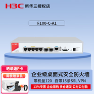 華三（H3C）F100/F1000系列企業(yè)級千兆硬件防火墻 F100-C-A1 帶機120 VPN網(wǎng)關(guān)安全組網(wǎng)路由器