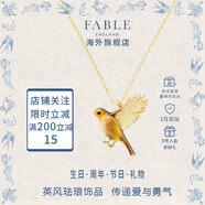 Fable【沈月同款】展翅知更鳥(niǎo)琺瑯彩項鏈女輕奢百搭生日禮物送女友朋友 展翅知更鳥(niǎo)琺瑯彩項鏈 1