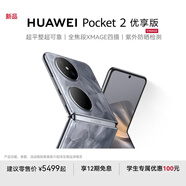 HUAWEI Pocket 2 優(yōu)享版 超平整超可靠 全焦段XMAGE四攝 折疊屏鴻蒙手機(jī) 大溪地灰 12GB+512GB