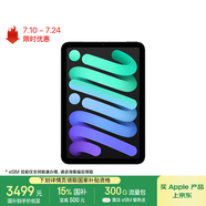 Apple/蘋果 iPad mini (A17 Pro) 8.3英寸 平板電腦(256G eSIM版/mini7/MXQ43CH/A)深空灰色