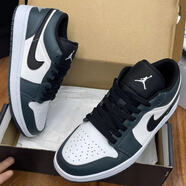 CLENIKEED純原莆田AJ1aj1男女漆皮全明星情侶同款潮流低幫休閑籃球鞋NIKE 黑曜石 40