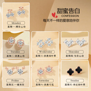 GUSKI法國品牌輕奢一周耳釘女禮盒套裝高級耳環(huán)紀念日生日禮物送女友 【如需自選款式可聯(lián)系】