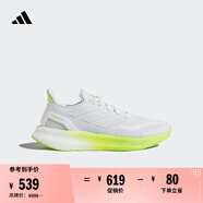 adidas PUREBOOST 5隨心暢跑舒適網(wǎng)面體測(cè)跑鞋男女阿迪達(dá)斯官方   白/脈沖酸橙綠   42