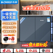 志高臥式冰箱風(fēng)冷無霜變頻一級能效228升家用嵌入式矮冰箱188升雙冷凍對開門迷你小型電冰箱 228升級款【莫蘭迪】一級變頻/風(fēng)冷無霜/只換不修
