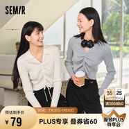 森馬毛衫女短款氣質(zhì)V領(lǐng)修身顯瘦內(nèi)搭通勤百搭針織衫109124107001