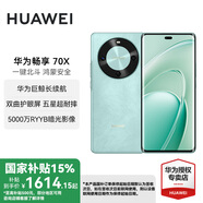 華為暢享 70X 國家補貼15% 新機上市 手機巨鯨長(cháng)續航 雙曲護眼屏 五星超耐摔 鴻蒙曲面屏手機 湖光青 256GB 官方標配
