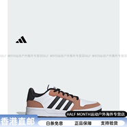阿迪達(dá)斯ENTRAP休閑舒適運(yùn)動(dòng)板鞋少年感復(fù)古籃球鞋男女 白色/黑色/棕色 36.5