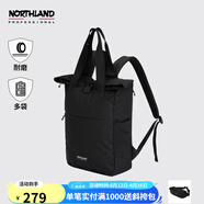 諾詩(shī)蘭（NORTHLAND）大容量雙肩包休閑運動(dòng)登上耐磨分倉多袋休閑手提包NZBCT0502S 黑色 M