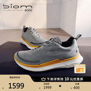 愛(ài)步（ECCO）BIOM 2.2跑步男鞋 運動(dòng)鞋男透氣訓練輕量暢跑明星同款 健步830754 鴿子灰/橙色83075456342 39 （尺碼偏大）