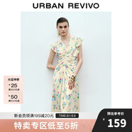 UR2025春季新款女裝法式田園茶歇碎花無袖連衣裙UWG750046