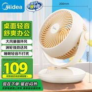 美的（Midea）【小型風(fēng)扇】輕音臺式桌面空氣循環(huán)扇家用柔風(fēng)電風(fēng)扇宿舍辦公迷你臺扇落地扇空調伴侶 GAF18AD