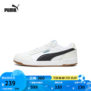 彪馬（PUMA）官方 男女同款情侶輕便經(jīng)典簡(jiǎn)約休閑百搭潮流板鞋 CARACAL 369863 白-米白色-黑色-44 42