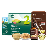 英氏【佐餐組合】有機核桃油110ml+嬰幼兒豬肉松80g+肝粉嘗鮮裝6g