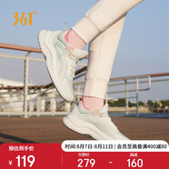 361°運(yùn)動(dòng)鞋女秋季網(wǎng)布透氣健身輕便休閑厚底慢跑步鞋子女682232210-1