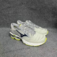 美津濃（MIZUNO）男子耐磨緩震男慢跑鞋WAVE CREATION 22 原1398 灰色/熒光綠 J1GC210184 45 295mm