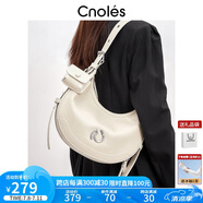 蔻一（Cnoles）【趙昭儀同款】弦月腋下包包女士大容量斜挎包高級(jí)感單肩托特包
