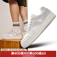 安踏（ANTA）男鞋板鞋厚底增高休閑鞋復(fù)古潮流運(yùn)動(dòng)鞋小 淺銀灰/象牙白-6 44.5