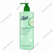 Boots現貨boots小黃瓜保濕面霜洗面奶身體乳眼霜爽膚水系列 沐浴露 495ml