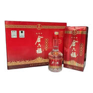金六福福星高照三星/四星38/52度濃香型白酒500ml*6瓶整箱婚宴【喜宴】 52度 500mL 6瓶 2020年福星高照