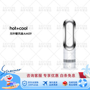 戴森（DYSON）AM09暖風(fēng)機(jī)取暖家用無(wú)葉電風(fēng)扇室內(nèi)臥室 白鎳色.