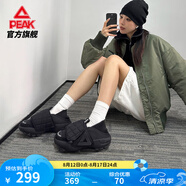 匹克態(tài)極大三角面包鞋男鞋女鞋一腳蹬拖鞋百搭舒適休閑鞋輕便運(yùn)動鞋 【女款】全黑 39