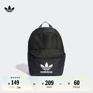 adidas adicolor簡(jiǎn)約通勤運動(dòng)雙肩背包書(shū)包男女阿迪達斯三葉草 黑色 NS