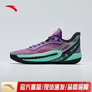 安踏（ANTA）【狂潮6 PRO】籃球鞋男氮科技耐磨防滑實(shí)戰低幫運動(dòng)鞋 颯露紫-5 39