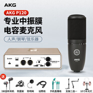 艾肯愛(ài)科技 akgp120 專(zhuān)業(yè)電容麥克風(fēng)錄音棚人聲直播設(shè)備話(huà)筒 uports4+AKG P120