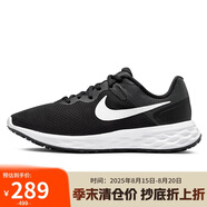 耐克NIKE女跑步鞋REVOLUTION6運(yùn)動(dòng)鞋DC3729-003黑白35.5