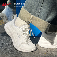 回力女鞋秋季新款透氣網(wǎng)面運(yùn)動(dòng)鞋子女減震跑步鞋 0708 白灰色 37