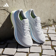 adidas謝震業(yè)同款領(lǐng)航系列SUPERNOVA RISE 2超輕體測(cè)跑鞋阿迪達(dá)斯   淺灰/暗銀金屬/熒光黃   42