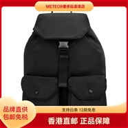 凱文克萊（Calvin Klein）休閑出差旅行大容量翻蓋抽繩口雙肩包大號男款太空黑 UB1-太空黑 OS