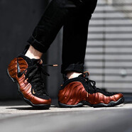 耐克（NIKE）新款男鞋噴泡Air Foamposite One 玫瑰金尼克斯籃球鞋 624041-800 哈達威銅泡 41